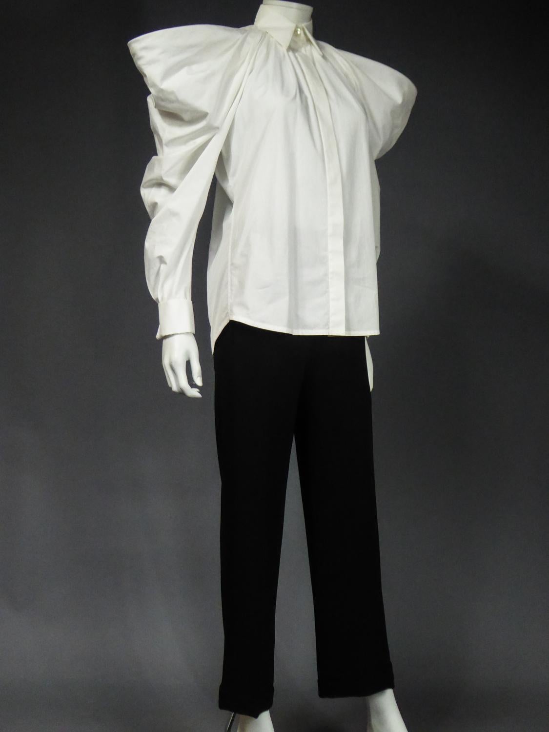 A Jean Paul Gaultier Couture Blouse and Pants Set Spring Summer Collection 2014 For Sale 4