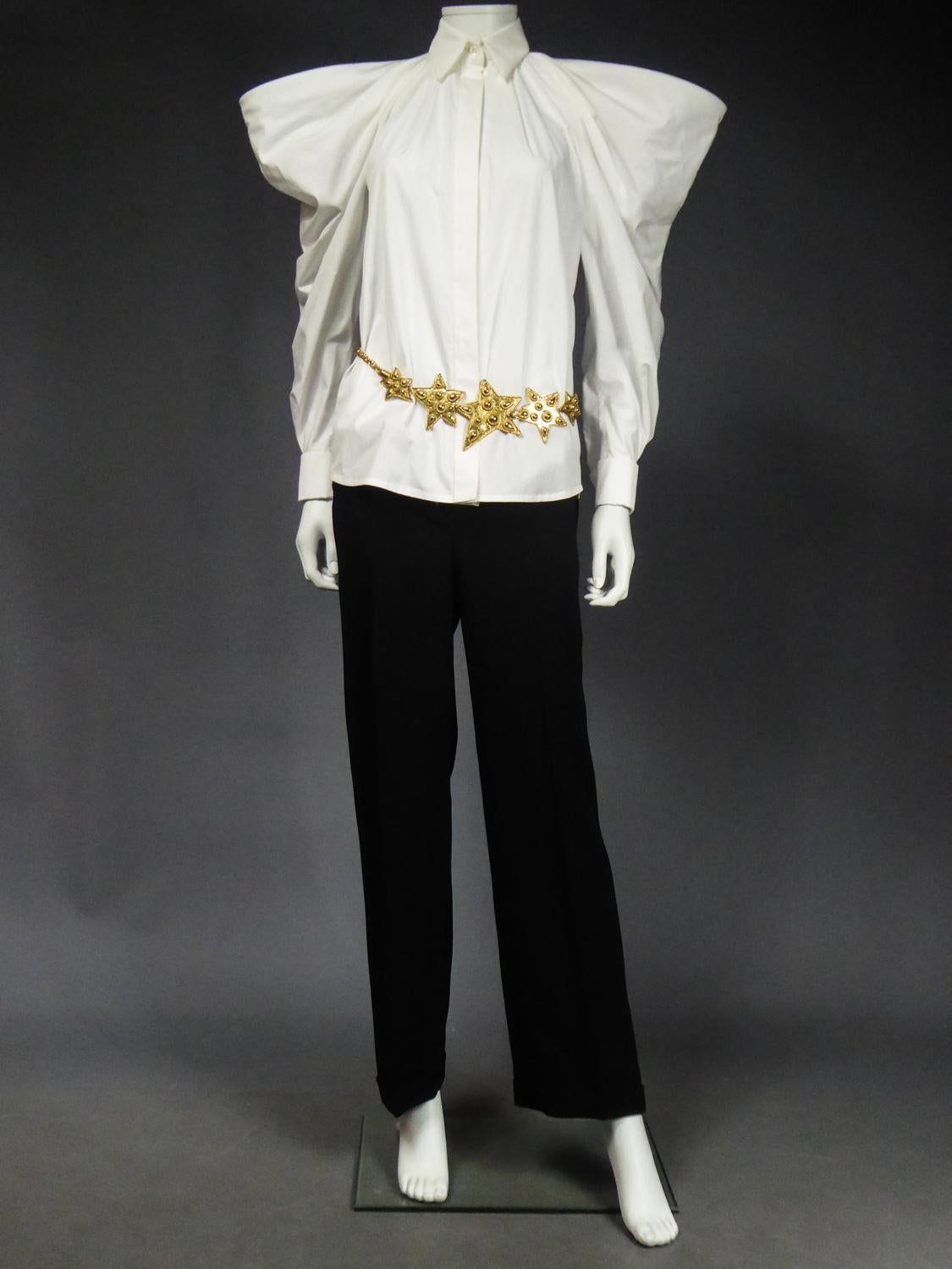 A Jean Paul Gaultier Couture Bluse und Hose Set Frühjahr-Sommer-Kollektion 2014 im Zustand „Gut“ im Angebot in Toulon, FR