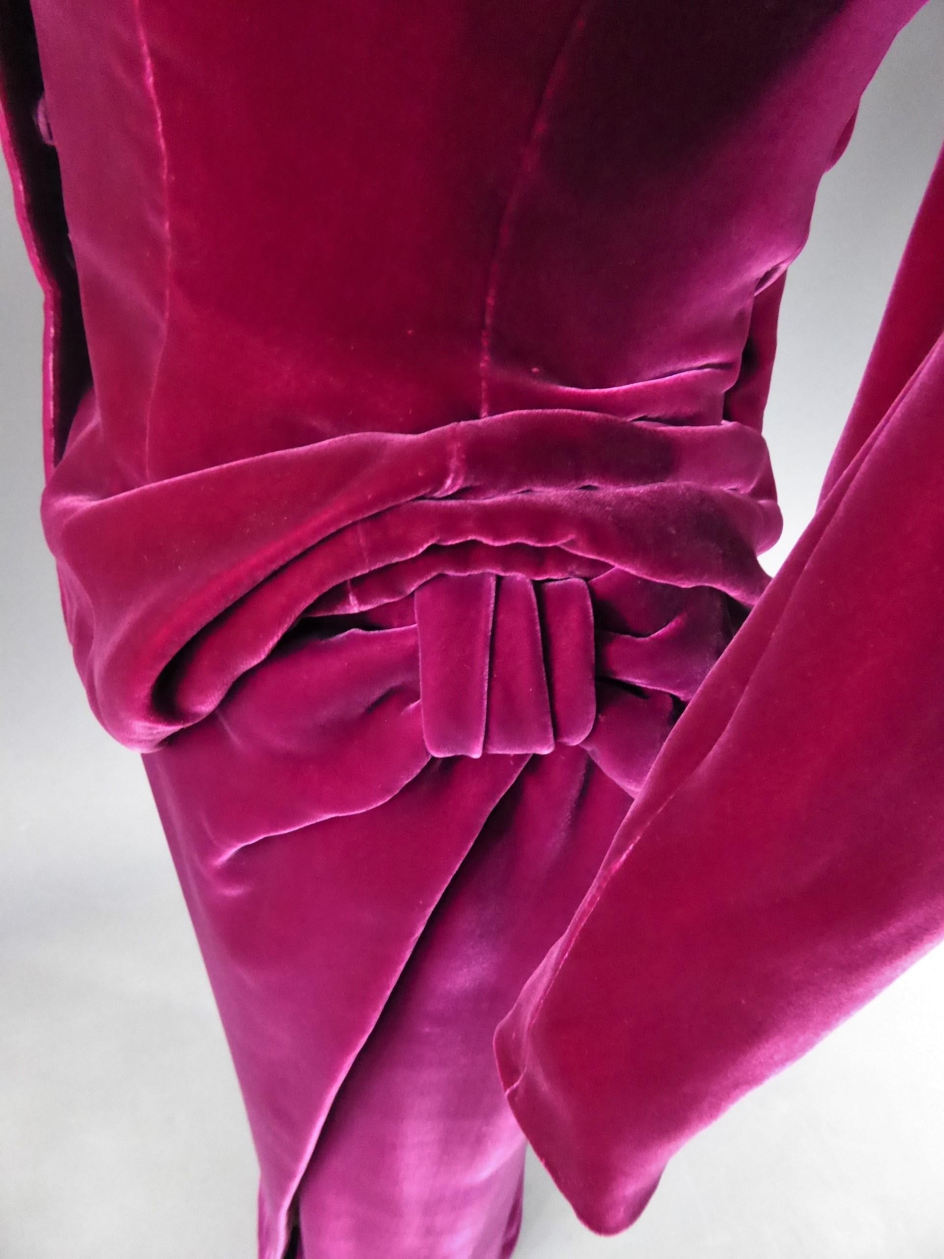 A Jean-Paul Gaultier Couture Velvet Set Belonging To Catherine Deneuve, 2004 6