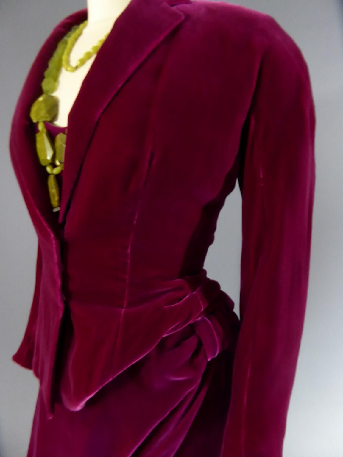 A Jean-Paul Gaultier Couture Velvet Set Belonging To Catherine Deneuve, 2004 9