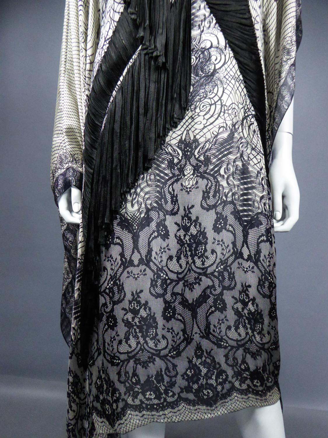 Women's A Jean-Paul Gaultier Tunic Dress in Printed Silk - Spring / Summer 2009