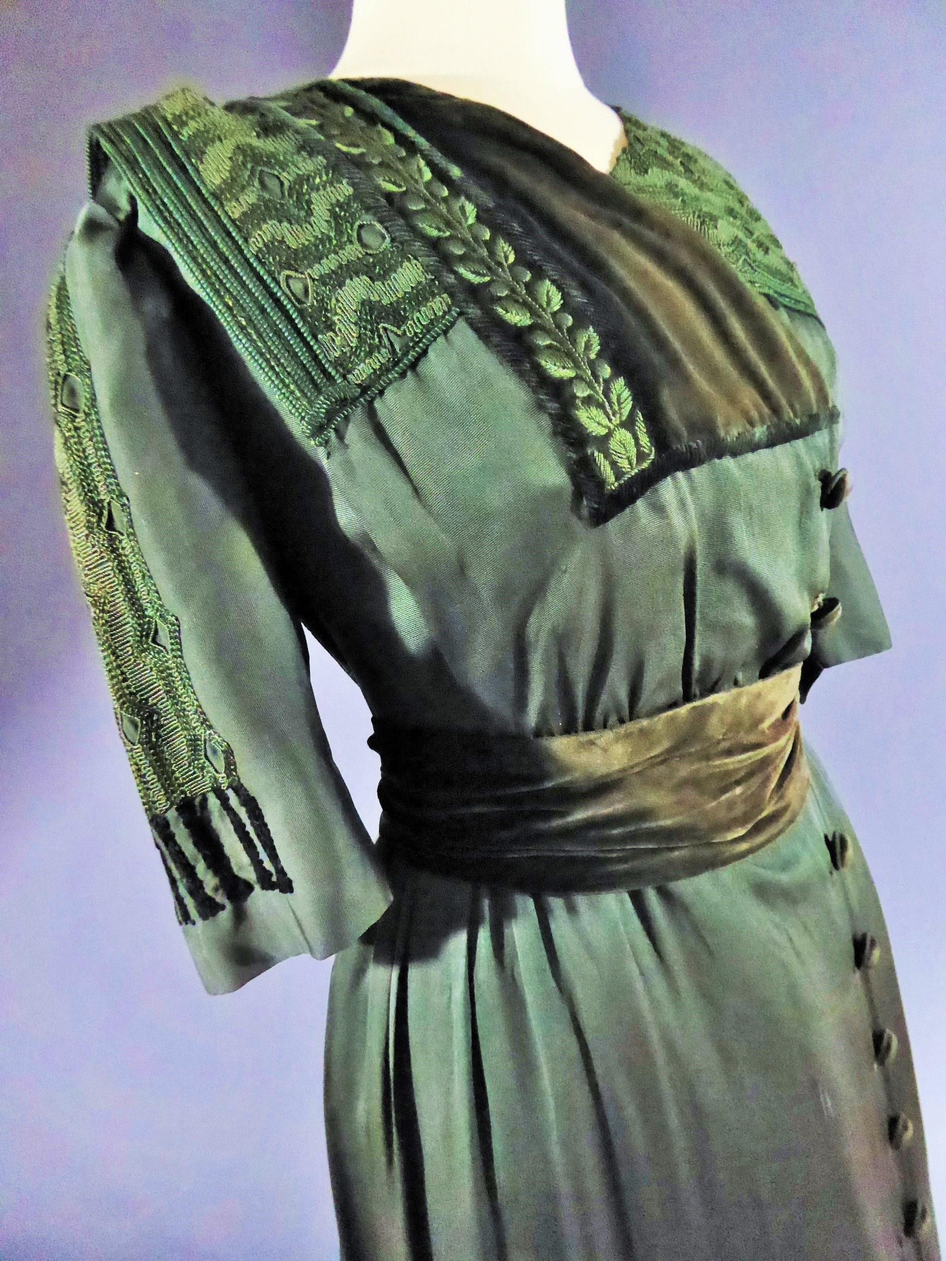A Jean-Philippe Worth French Couture Edwardian Gown Circa 1905 4