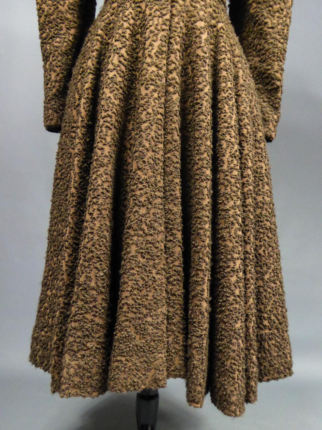 A Jeanne Lanvin Couture Dress-Coat in Wool Circa 1945 3