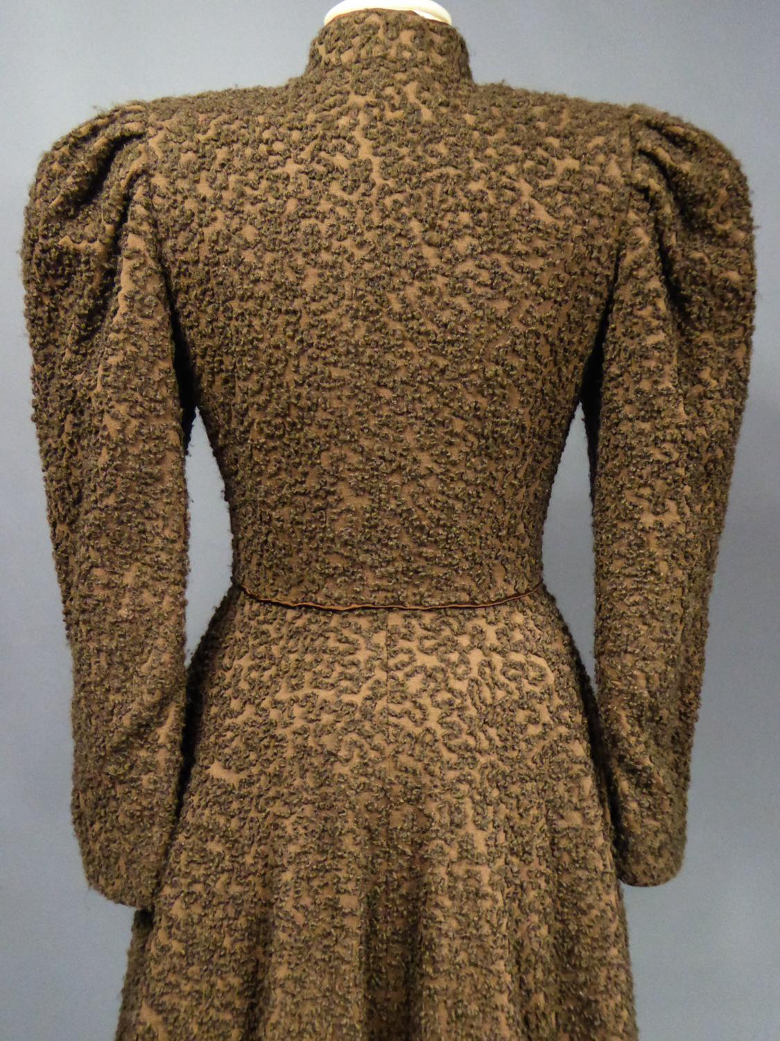 A Jeanne Lanvin Couture Dress-Coat in Wool Circa 1945 10