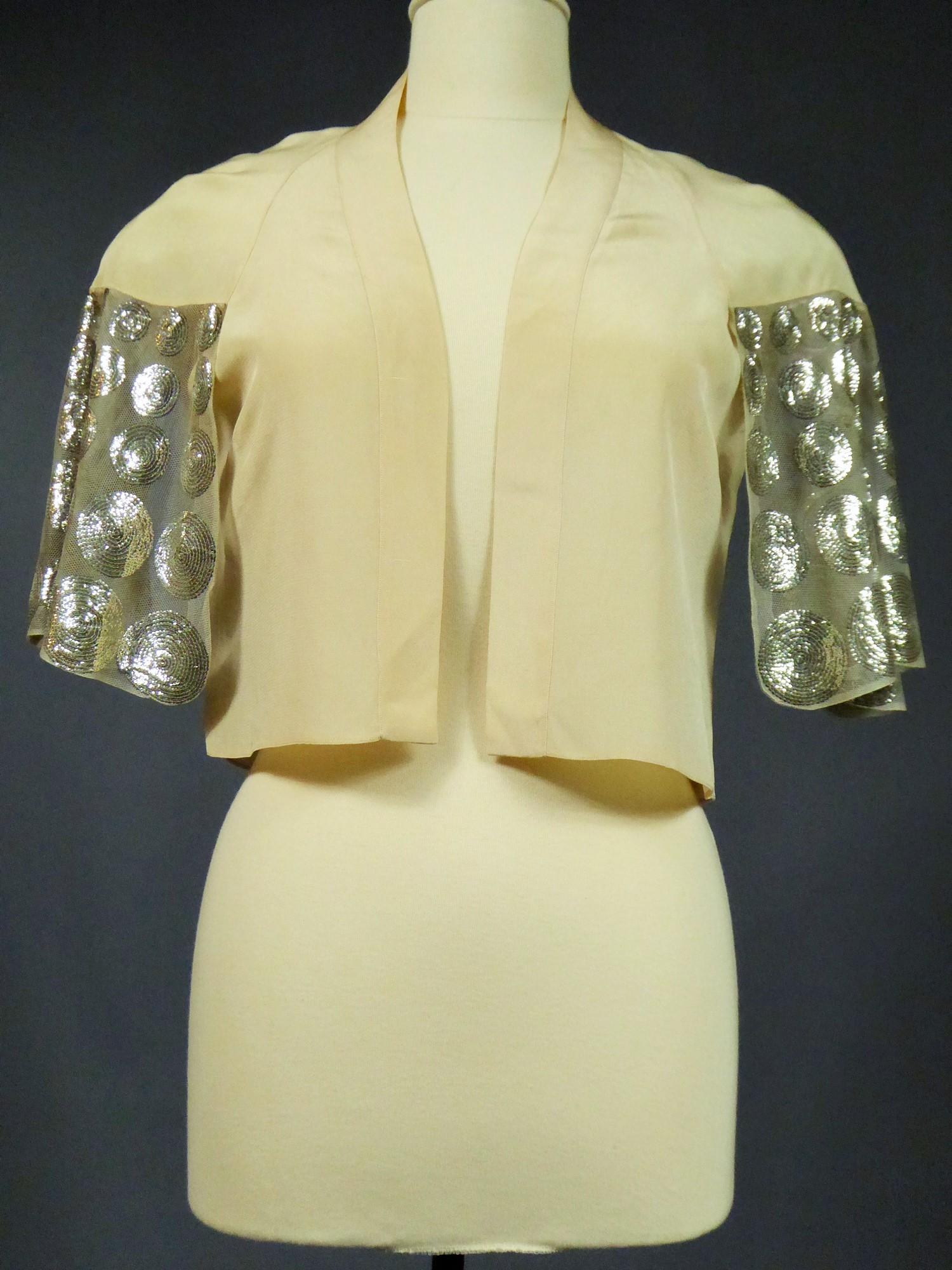 A Jeanne Lanvin Couture Evening Sequin embroidered Bolero Summer 1932 5