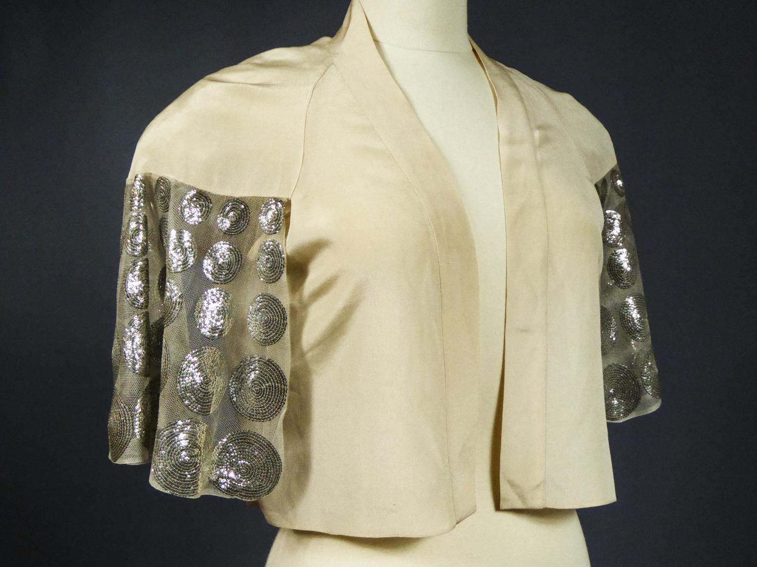A Jeanne Lanvin Couture Evening Sequin embroidered Bolero Summer 1932 8