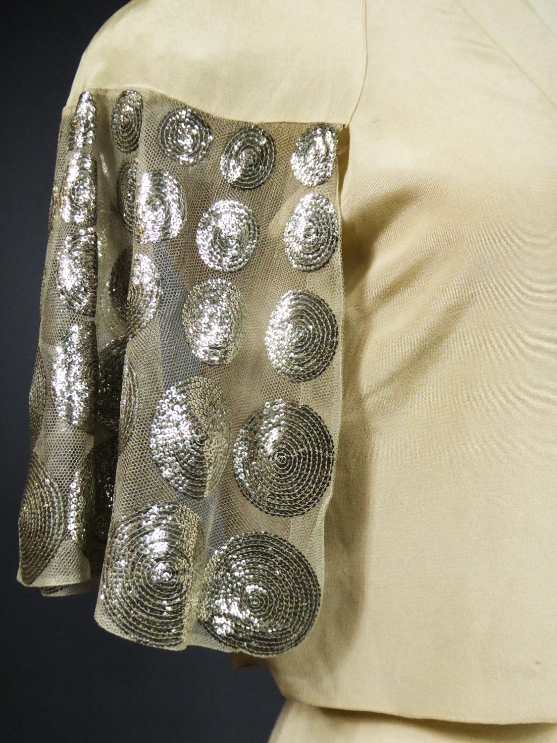 A Jeanne Lanvin Couture Evening Sequin embroidered Bolero Summer 1932 10