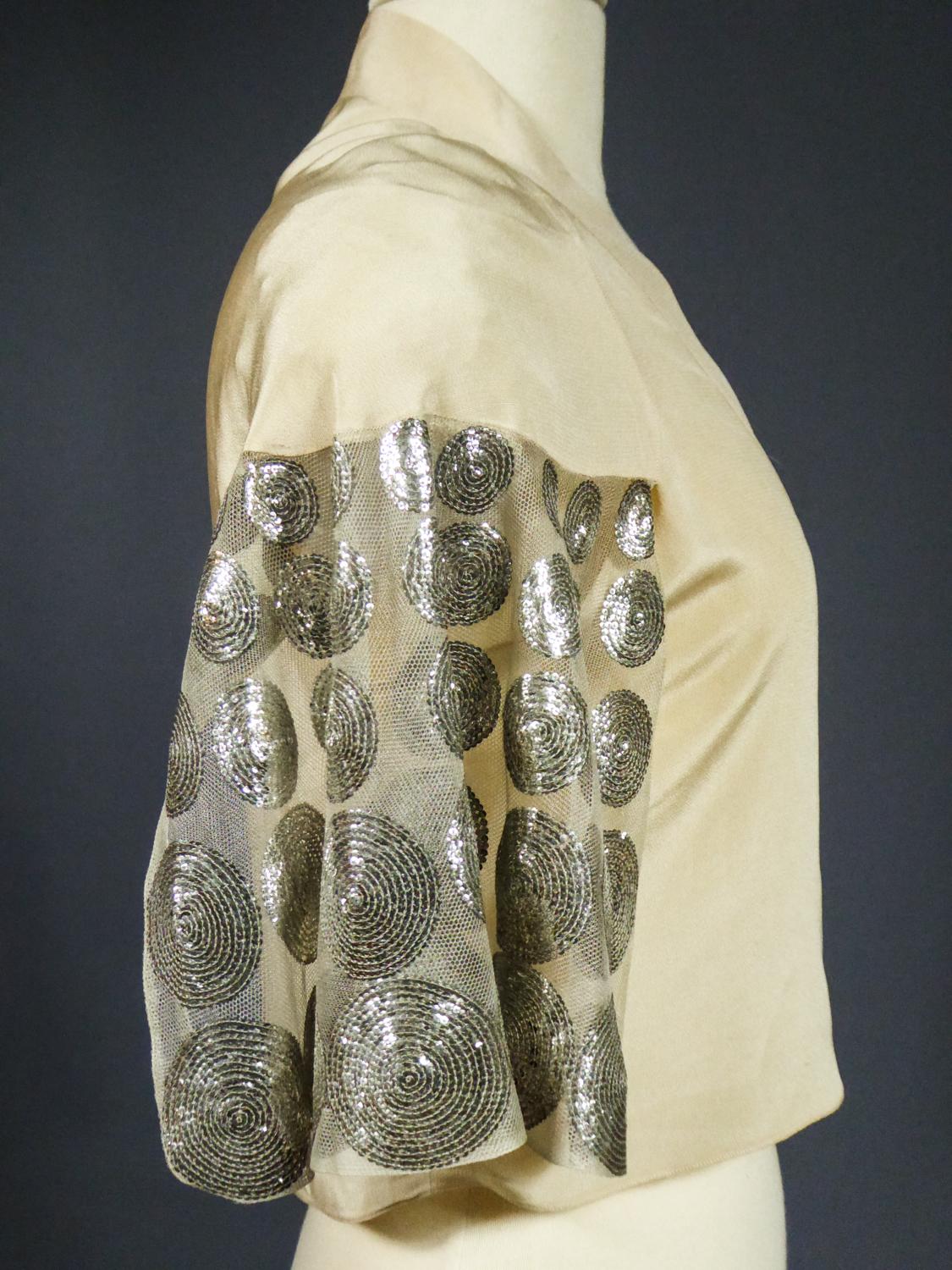 A Jeanne Lanvin Couture Evening Sequin embroidered Bolero Summer 1932 11