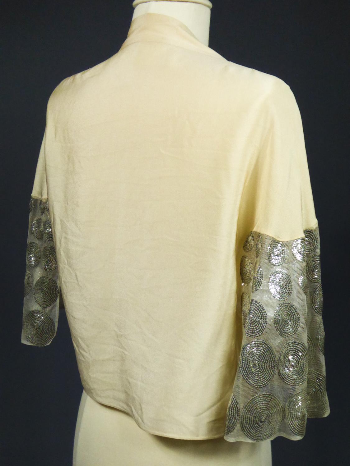 A Jeanne Lanvin Couture Evening Sequin embroidered Bolero Summer 1932 1