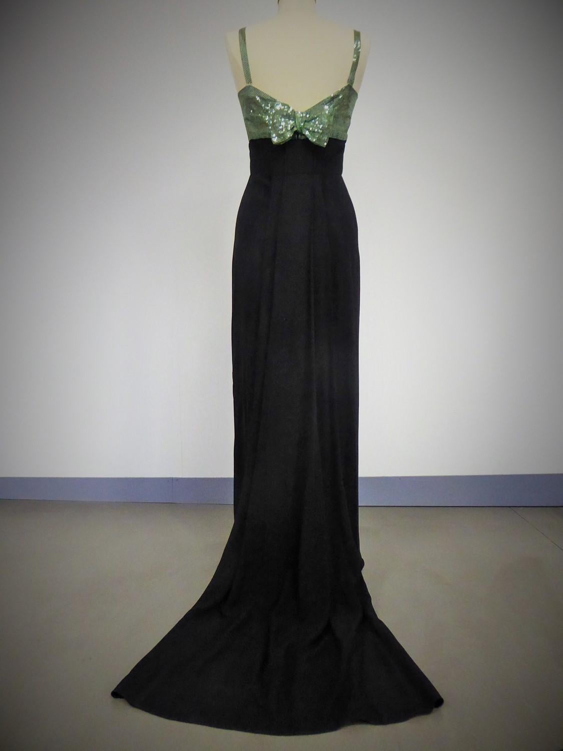 A Jeanne Lanvin Evening Dress numbered 90118 Summer Collection 1947 7