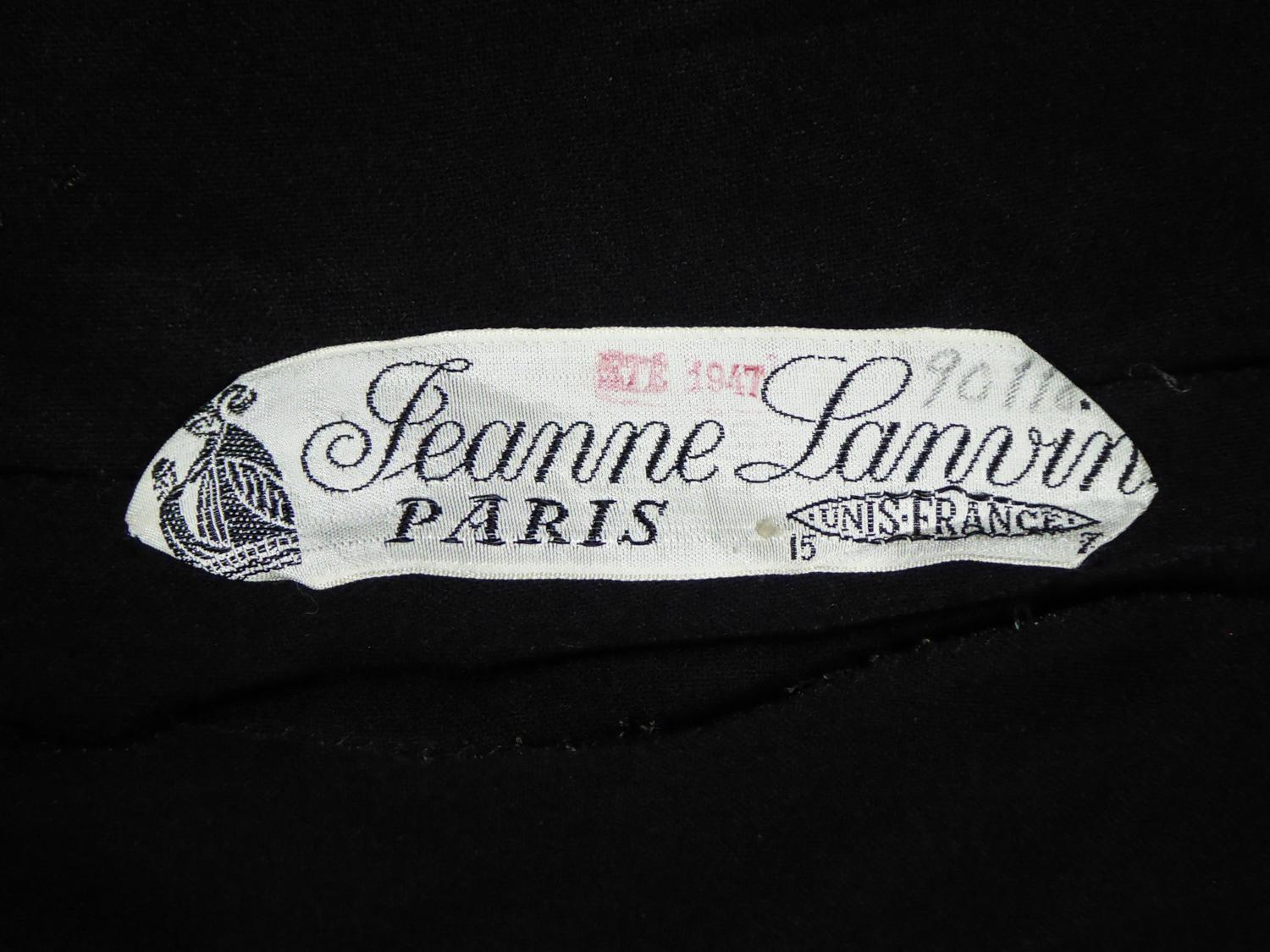 A Jeanne Lanvin Evening Dress numbered 90118 Summer Collection 1947 8