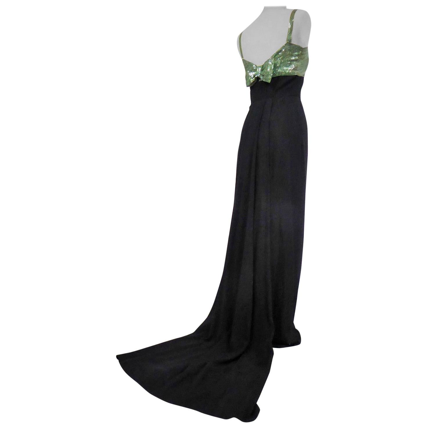 Vintage Lanvin Evening Gown  Couture 1980s