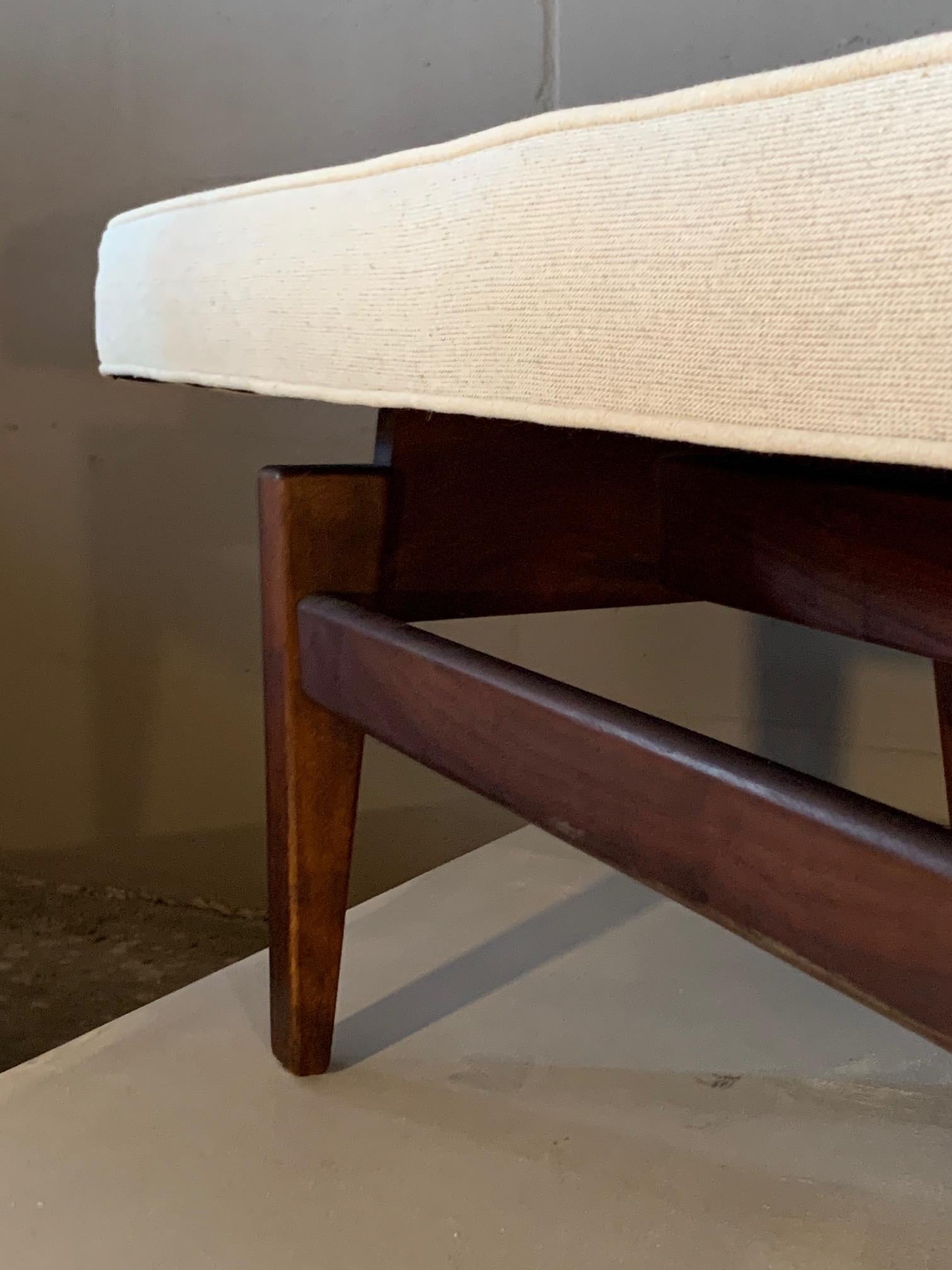 Mid-20th Century Jens Risom Upholstered Bench