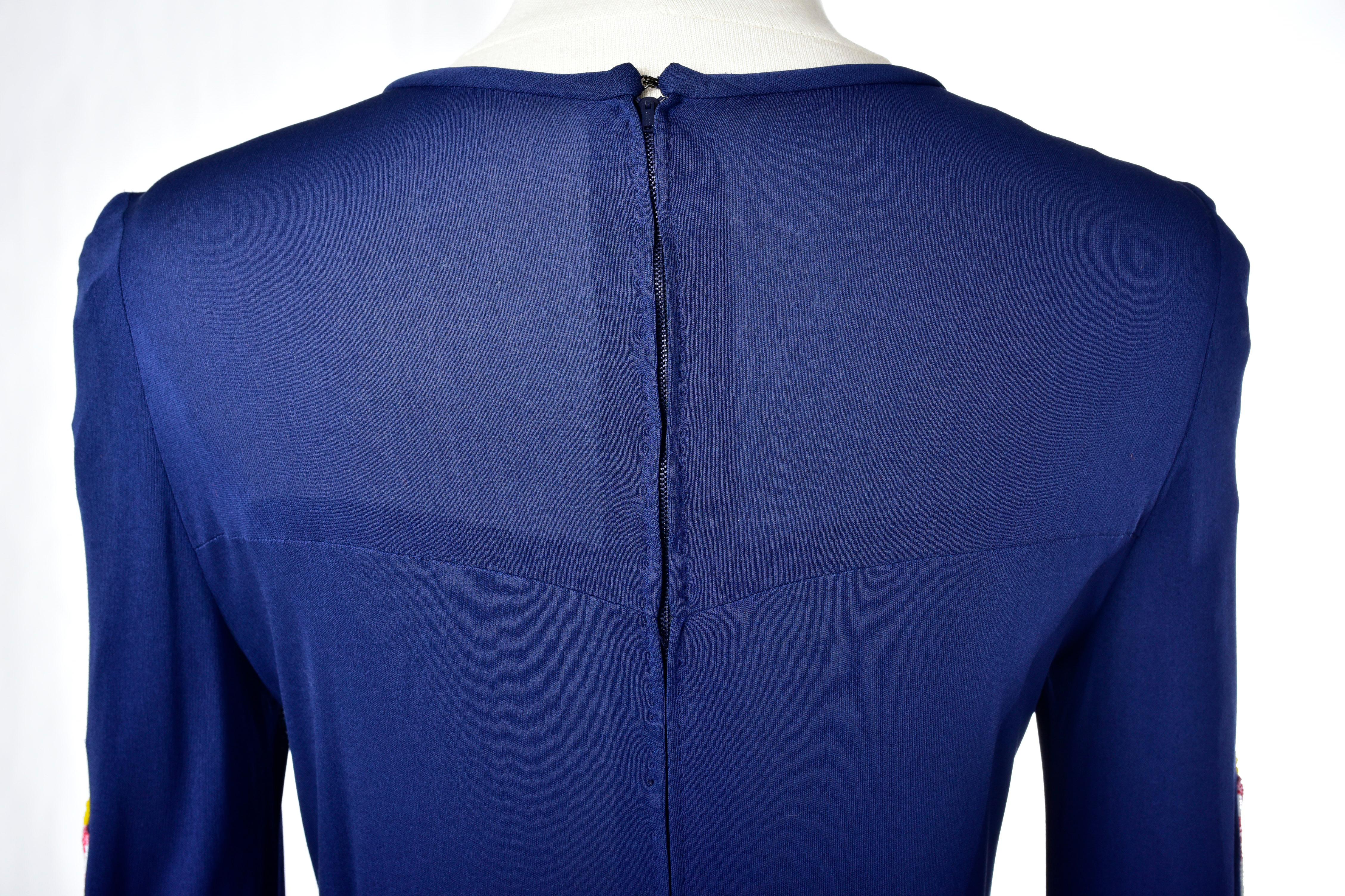 A Jersey Embroidered Evening Pyjamas by Louis Féraud Couture France Circa 1975 11
