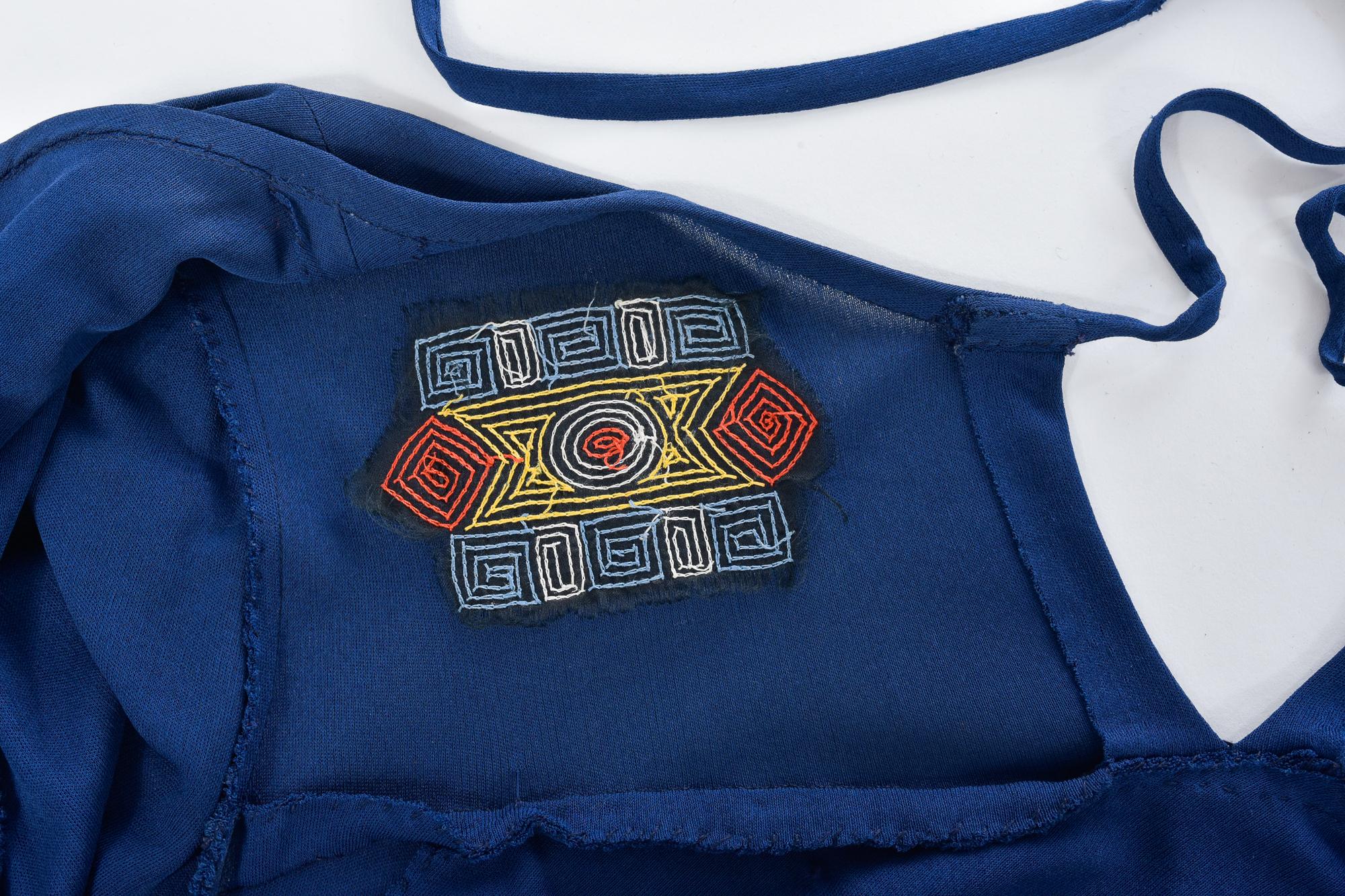 Women's A Jersey Embroidered Evening Pyjamas by Louis Féraud Couture France Circa 1975