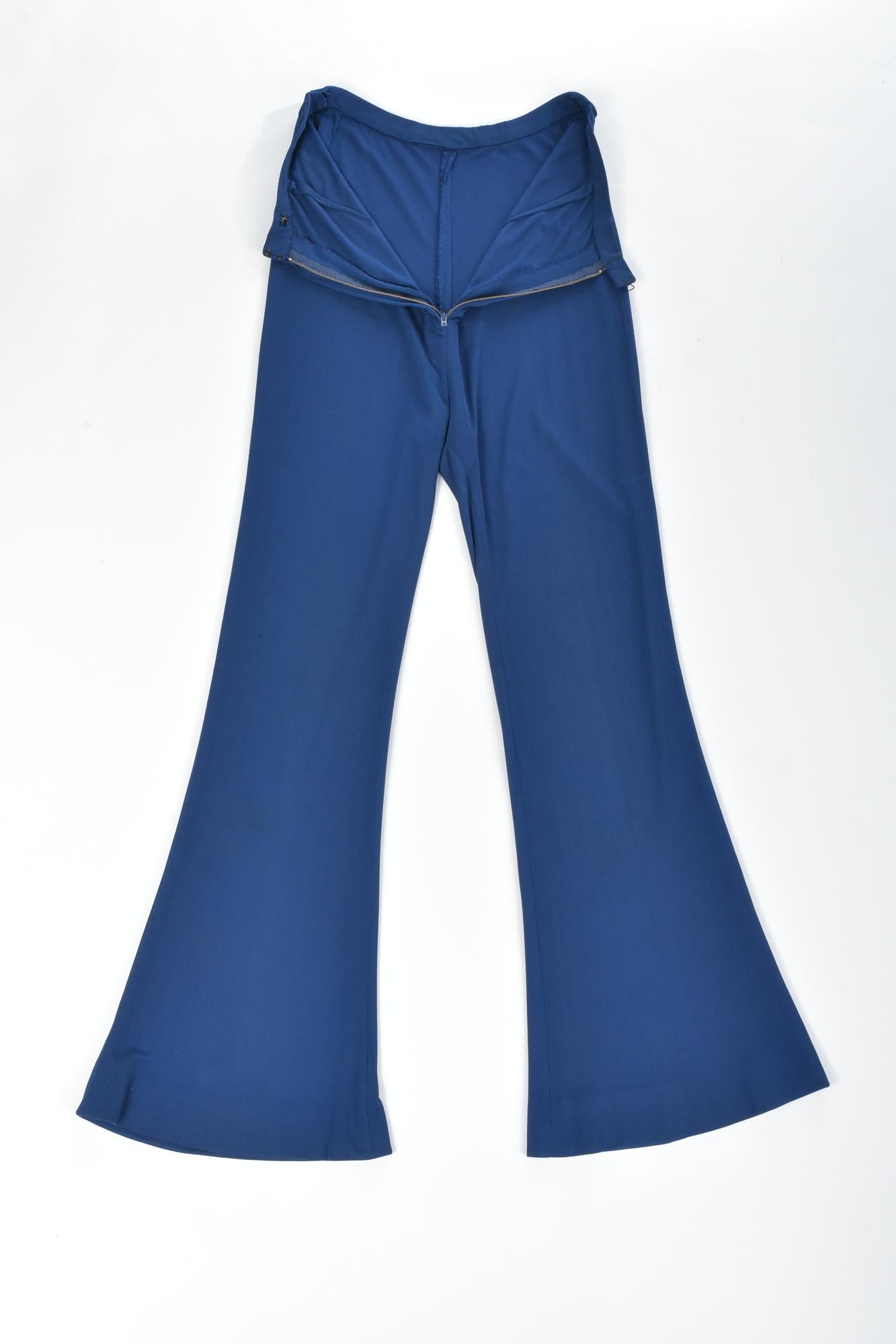 A Jersey Embroidered Evening Pyjamas by Louis Féraud Couture France Circa 1975 1