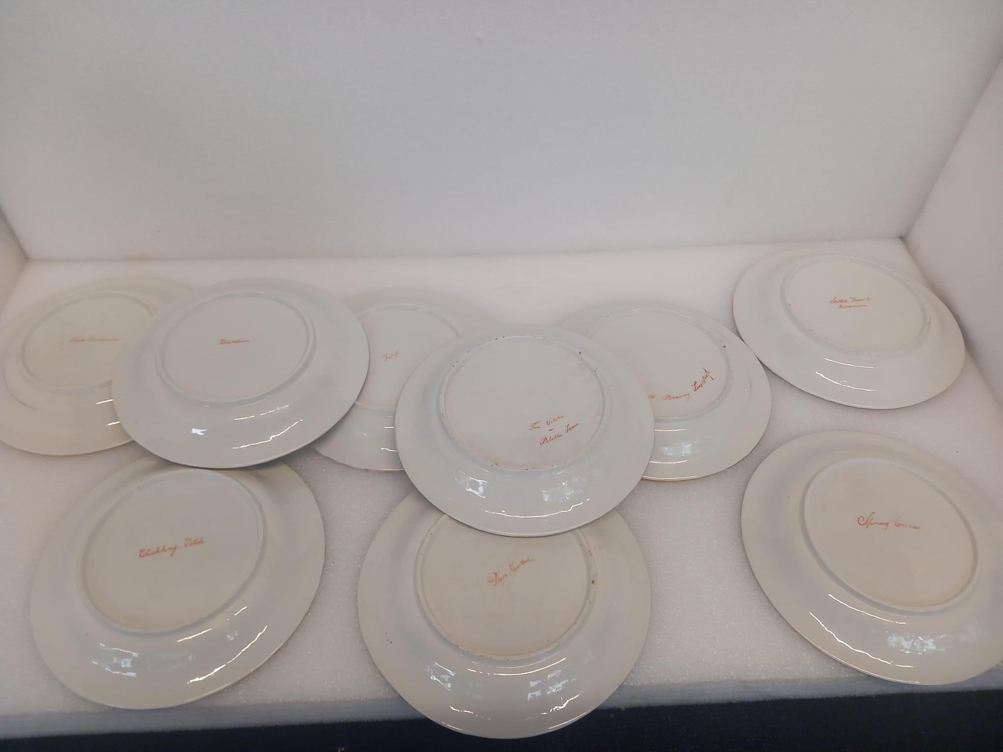 A John and William Ridgway antique part dessert service For Sale 8