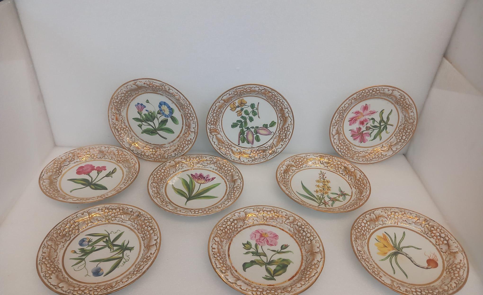 English A John and William Ridgway antique part dessert service For Sale