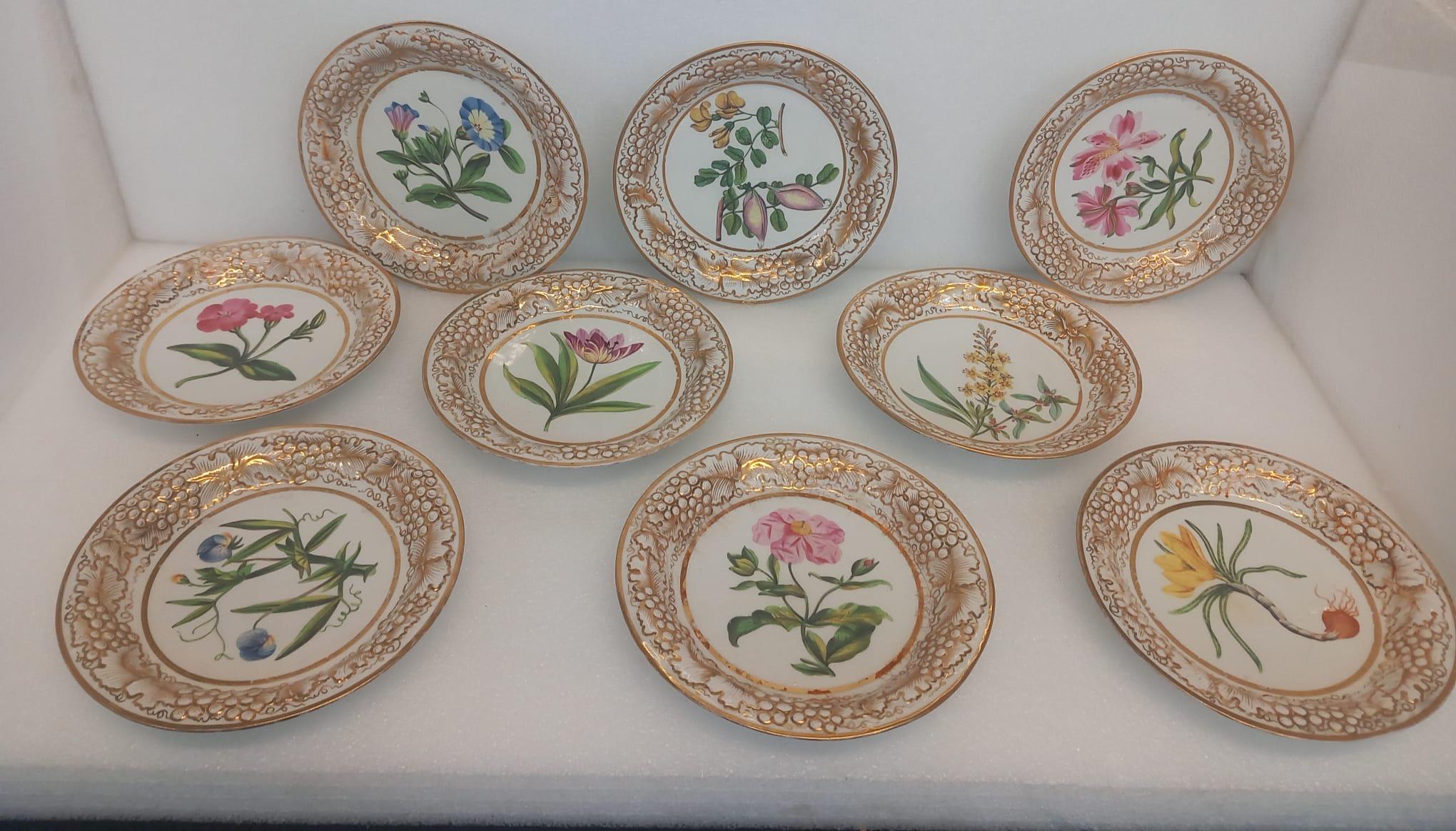 19th Century A John and William Ridgway antique part dessert service For Sale