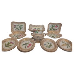 A John and William Ridgway antique part dessert service