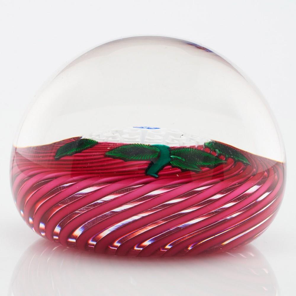 British John Deacons Lampwork Paperweight - Pompom  2010 For Sale