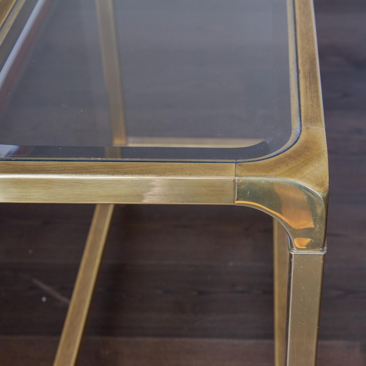 John Widdicomb Designed Brass Console Table 1970s 2