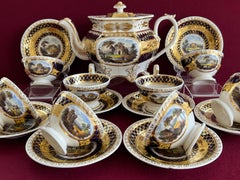 John & William Ridgway Porcelain Part Tea Service C.1825