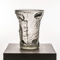 A Josef Inwald Glass Marine Life Vase for Barolac, 1960s