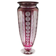 Vaso di design Joseph Simon Val Saint Lambert, 1930 ca.