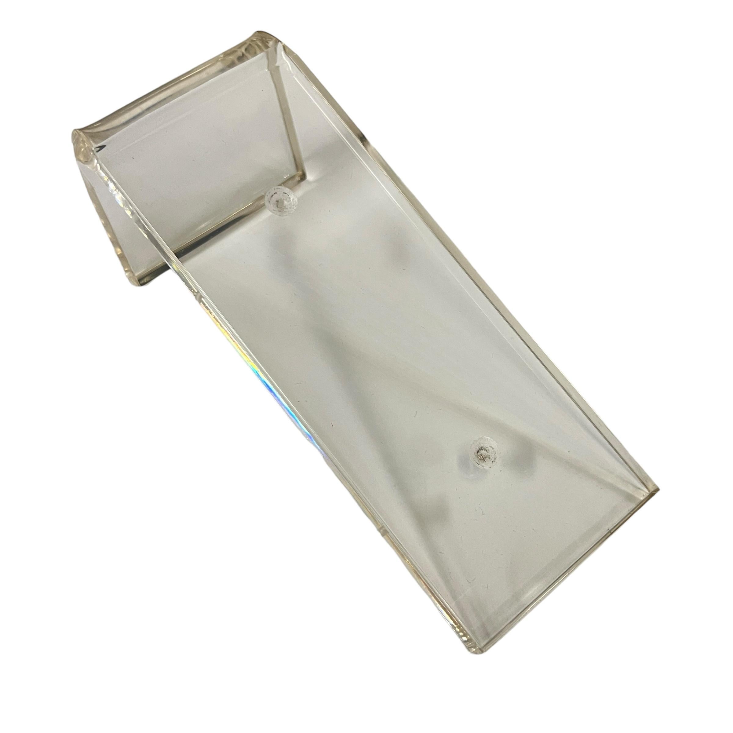 A Judaica Art Glass & Sterling Silver Mezuzah by, Yacov Agam & Daum circa 1980s' 9