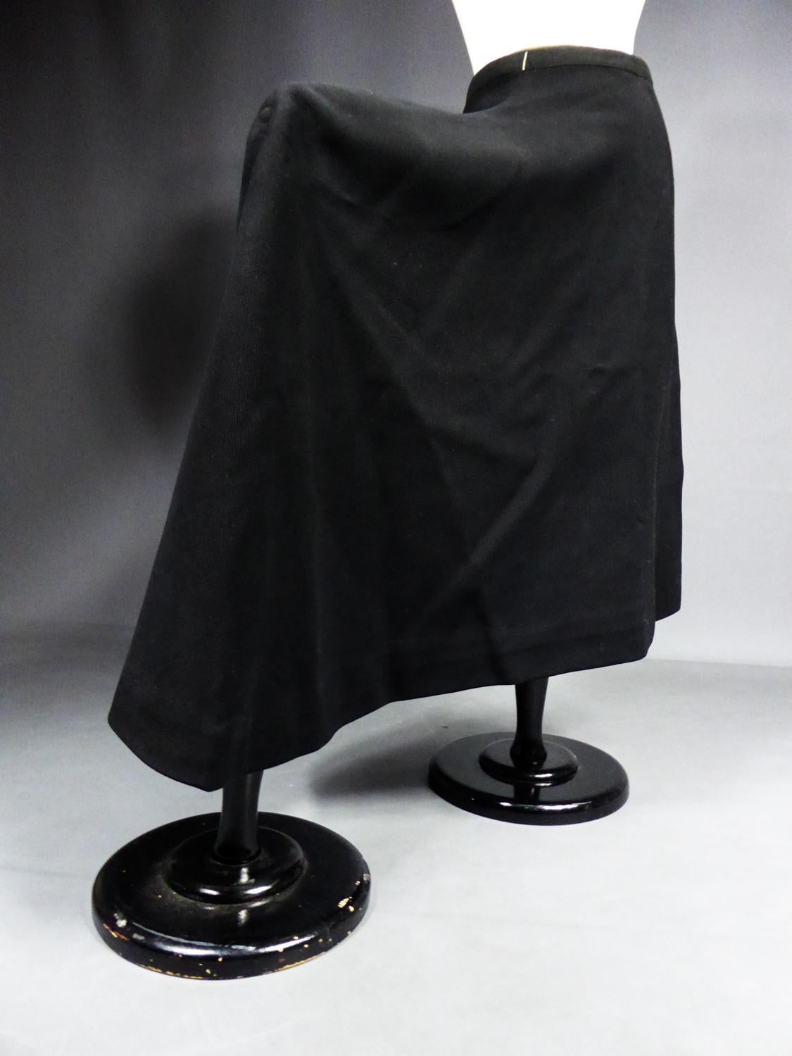 Combinaison asymétrique  Pantalon court et jupe en gabardine de laine - Angleterre vers 1930 en vente 5