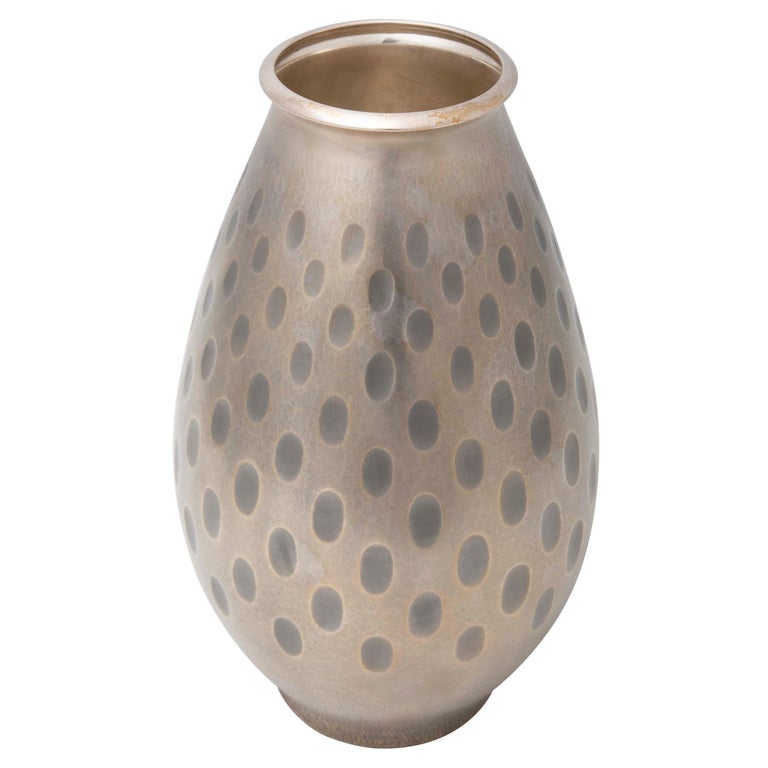 Jungin 'Pure Silver' Thumbprint Vase for Mitsukoshi Jungin 'Pure Silver' Thumbprint Vase for Mitsukoshi