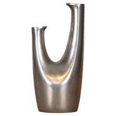 Just Andersen pewter vase by designed by Ellen Schlanbush, 1950s, Denmark