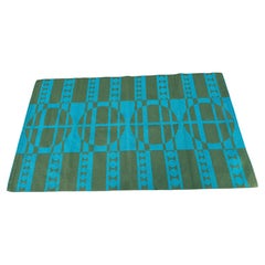 A Jutland Flat Weave Mills Rug after Verner Panton