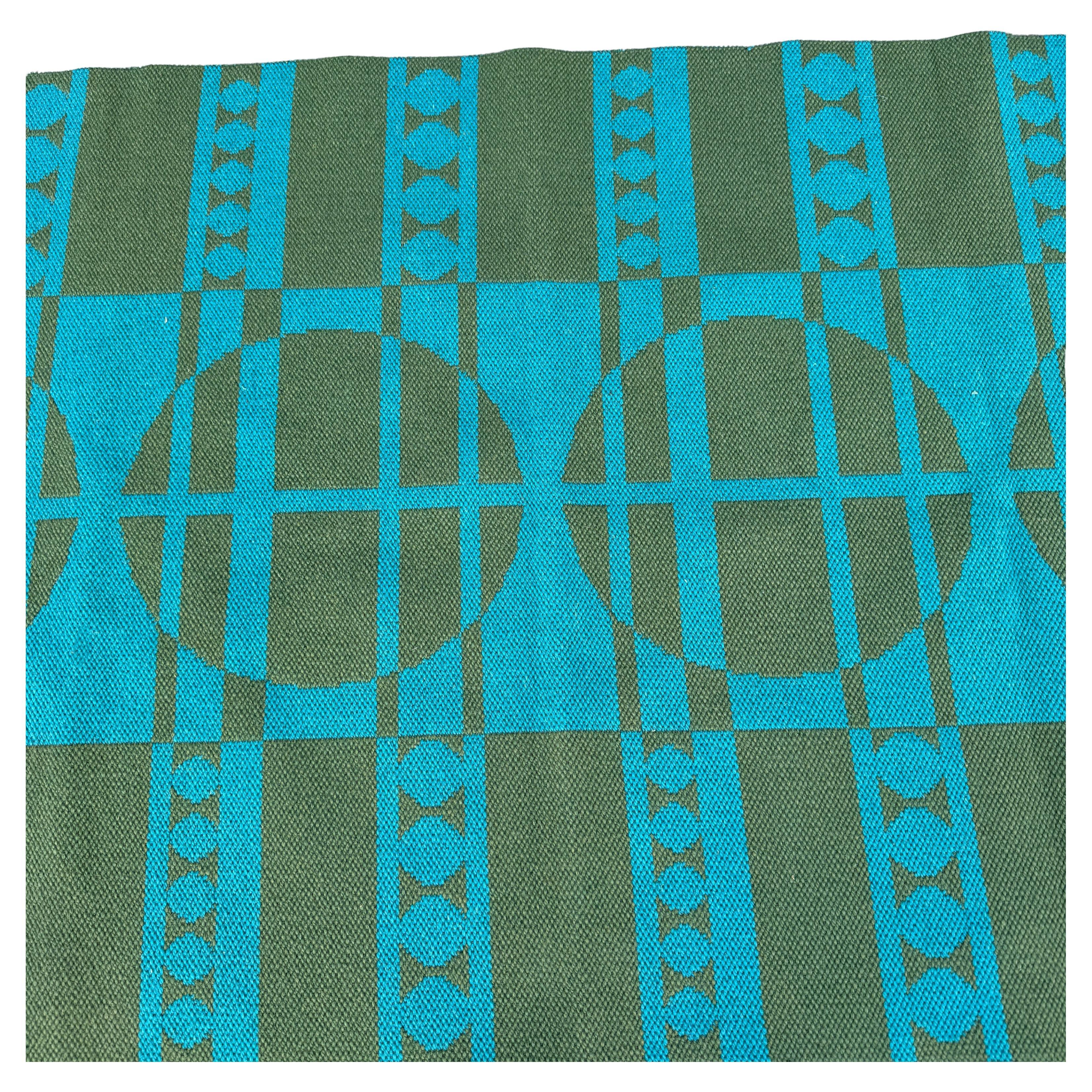 Mid-Century Modern Tapis de moulins à tissage plat du Jutland d'après Verner Panton en vente