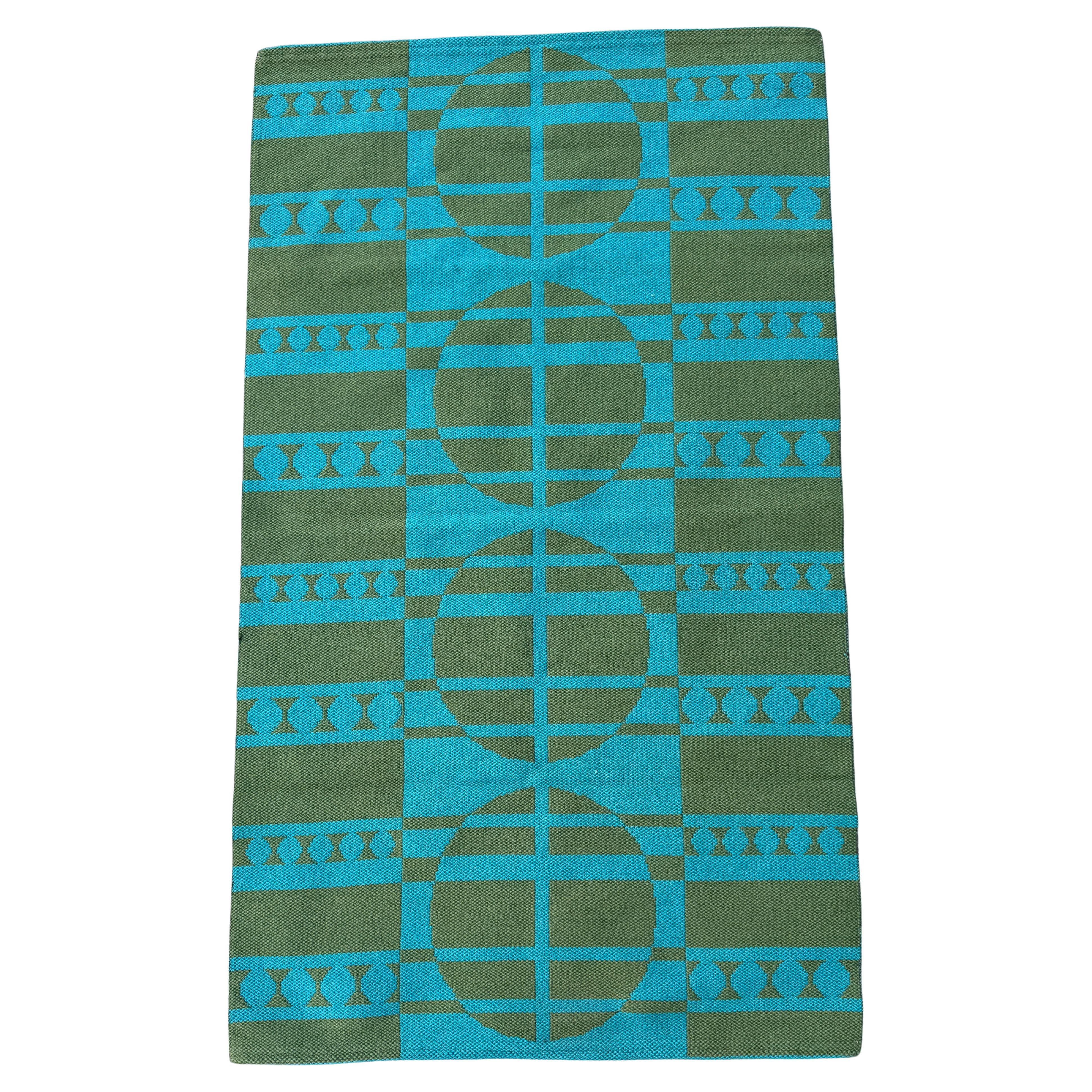 Danois Tapis de moulins à tissage plat du Jutland d'après Verner Panton en vente