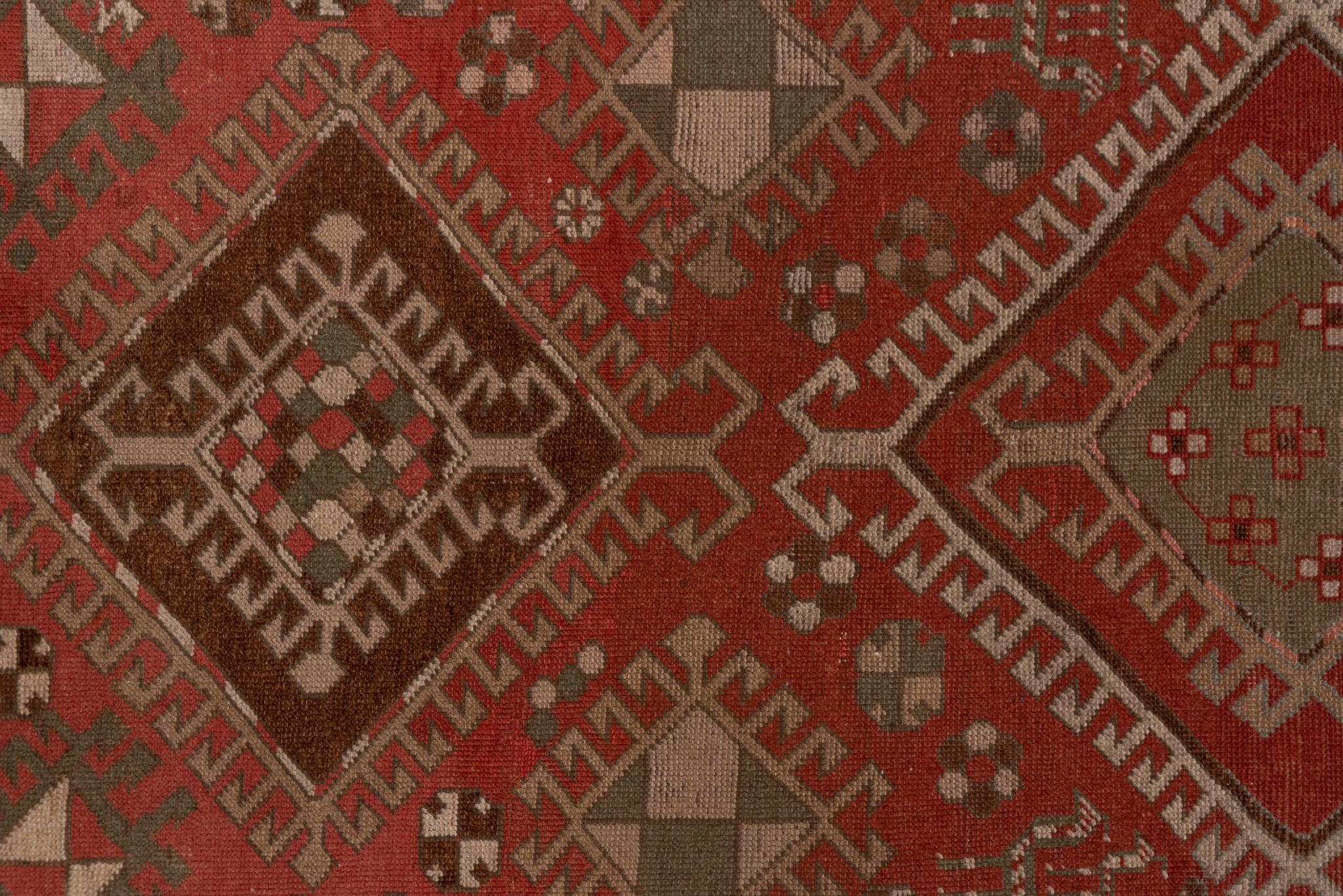 Hand-Knotted A Kazak Rug circa 1910 For Sale