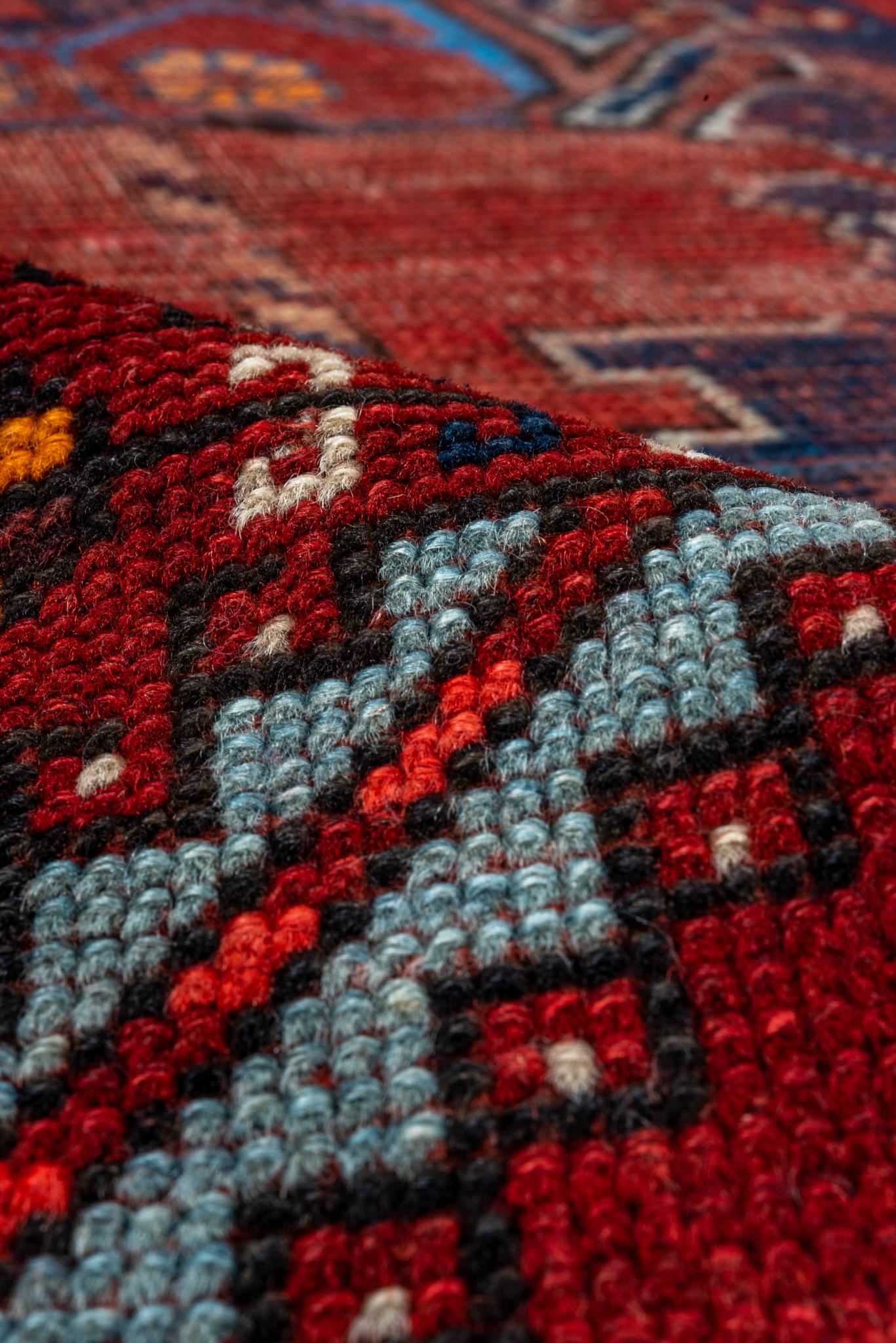 Ein kasachischer Teppich um 1920. (Wolle) im Angebot