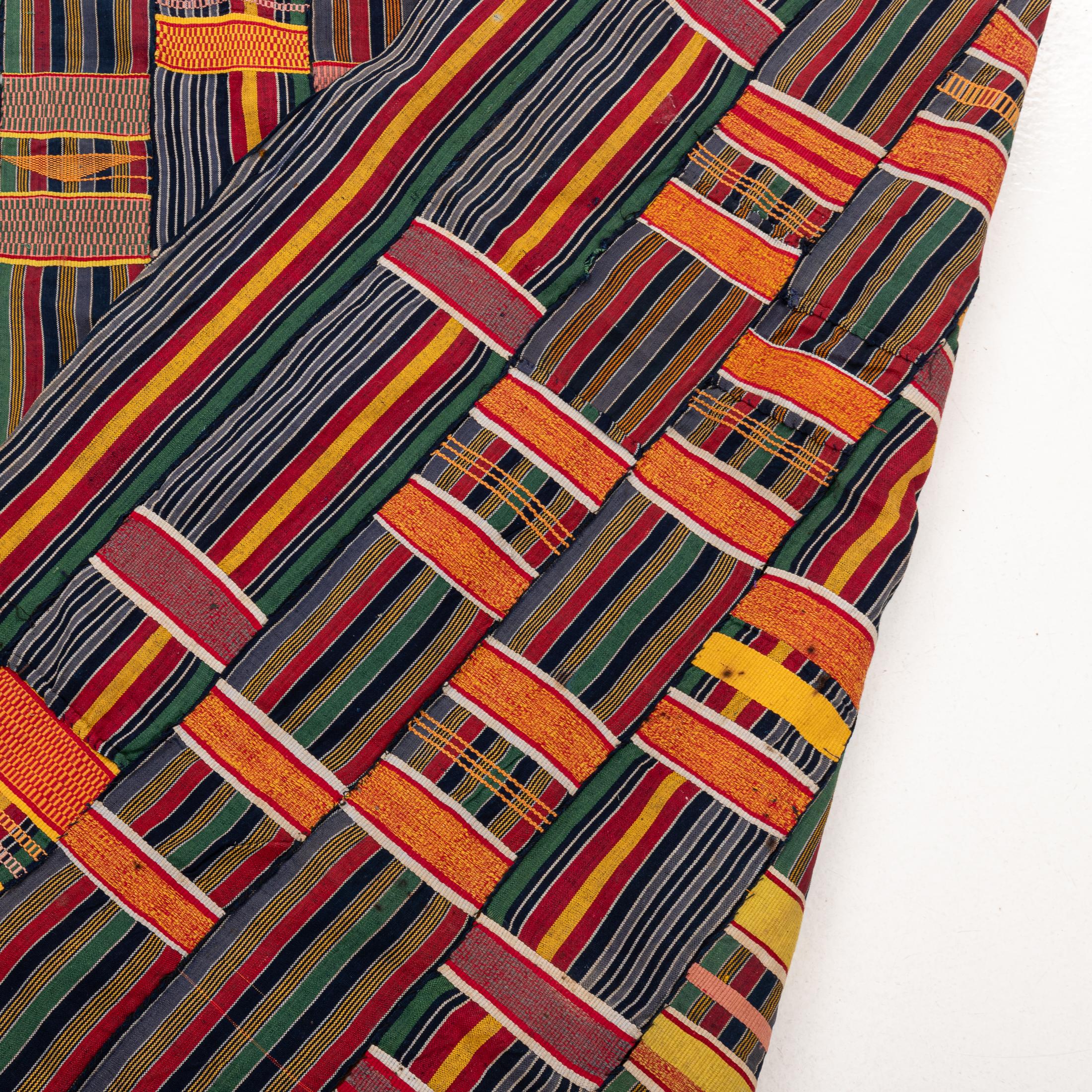A Kente Shoulder Cloth from the Asante people of Ghana  ca. 1970 2