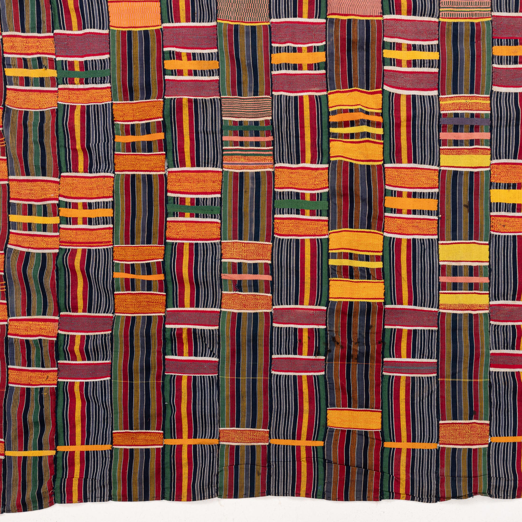 Tribal A Kente Shoulder Cloth from the Asante people of Ghana  ca. 1970