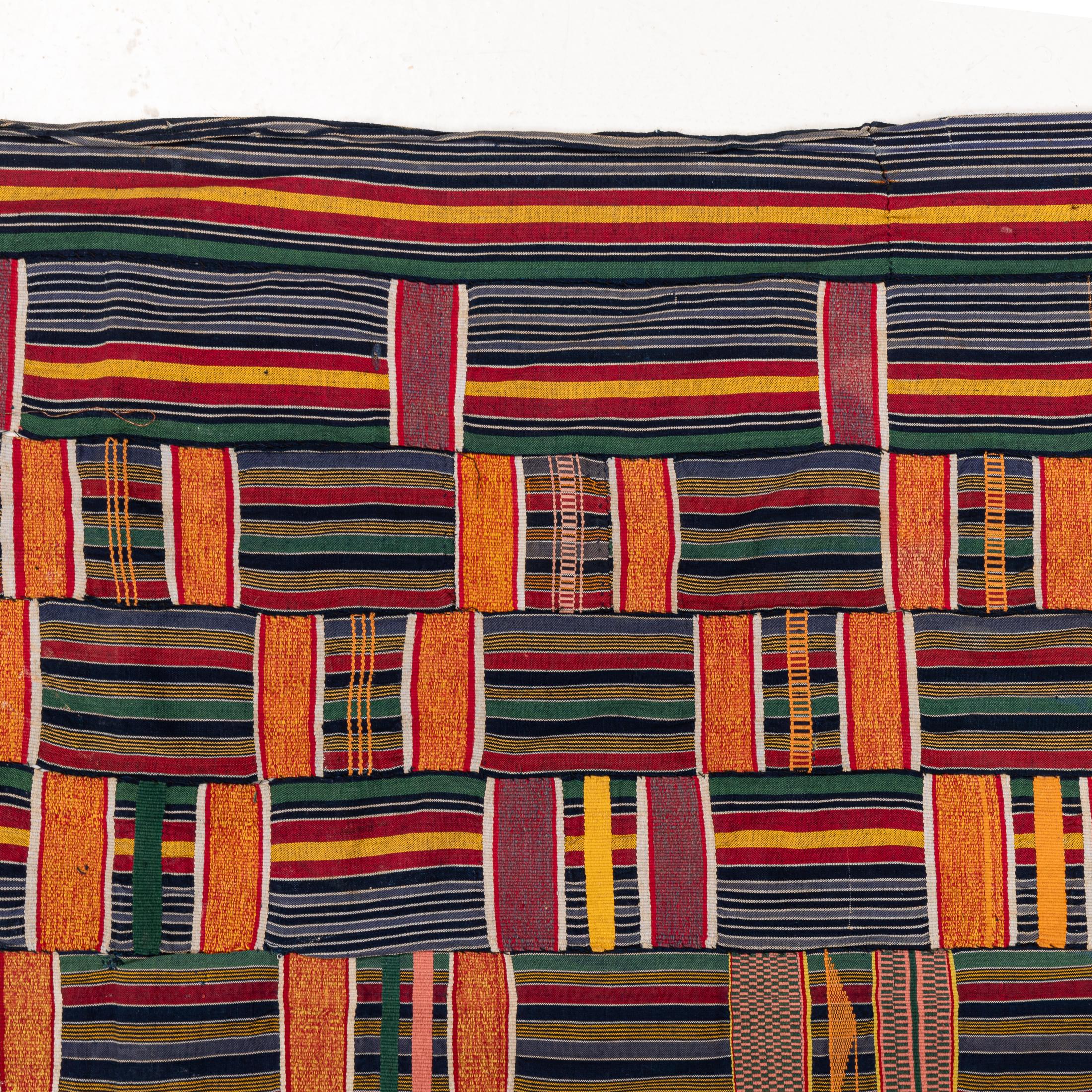 A Kente Shoulder Cloth from the Asante people of Ghana  ca. 1970 1