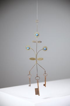 A " Key Holder " Sculpture by Jean Vinay Bormes Les Mimosas France 1960's