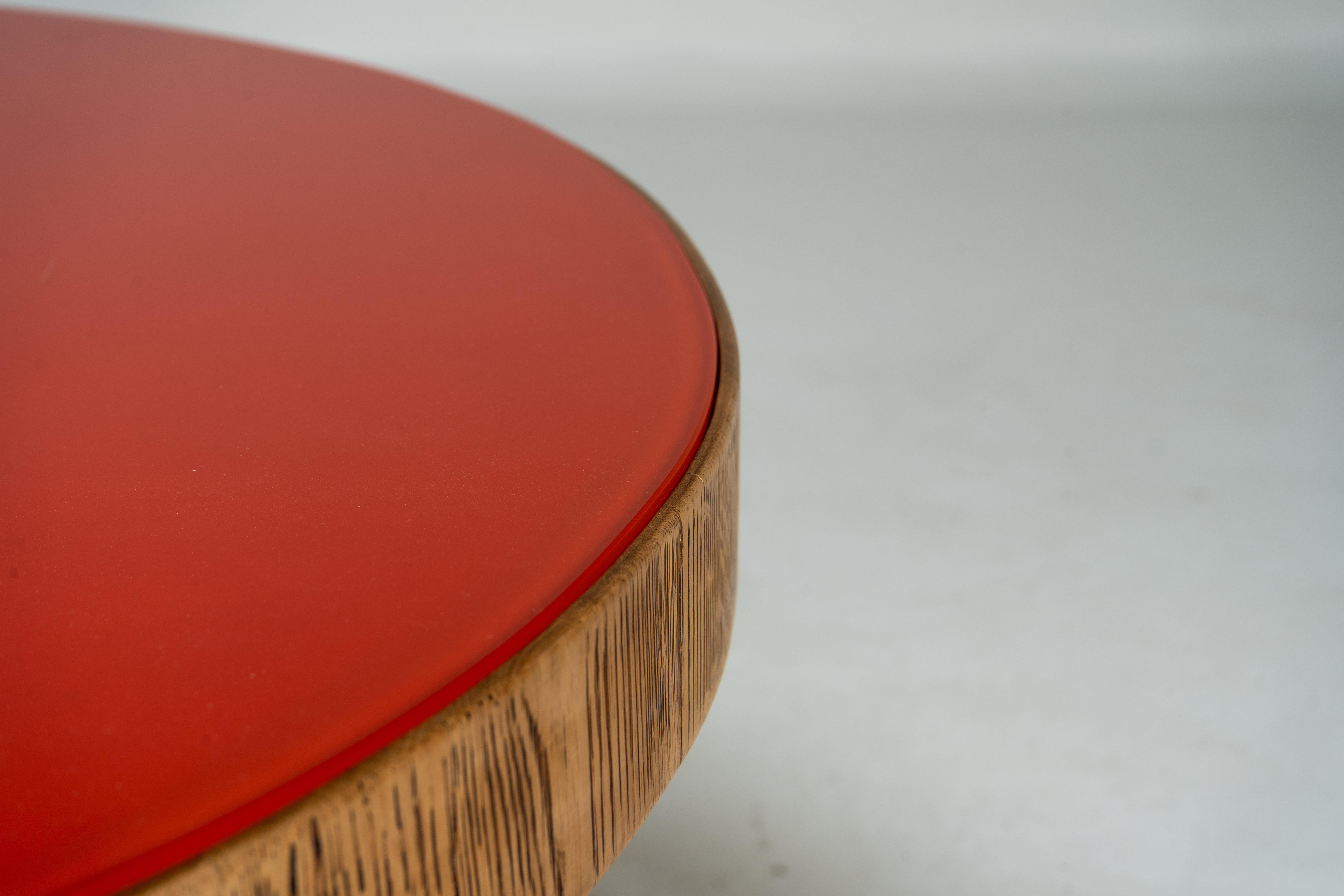 A Kidney-shaped Coffee Table with Brass Legs For Sale 1