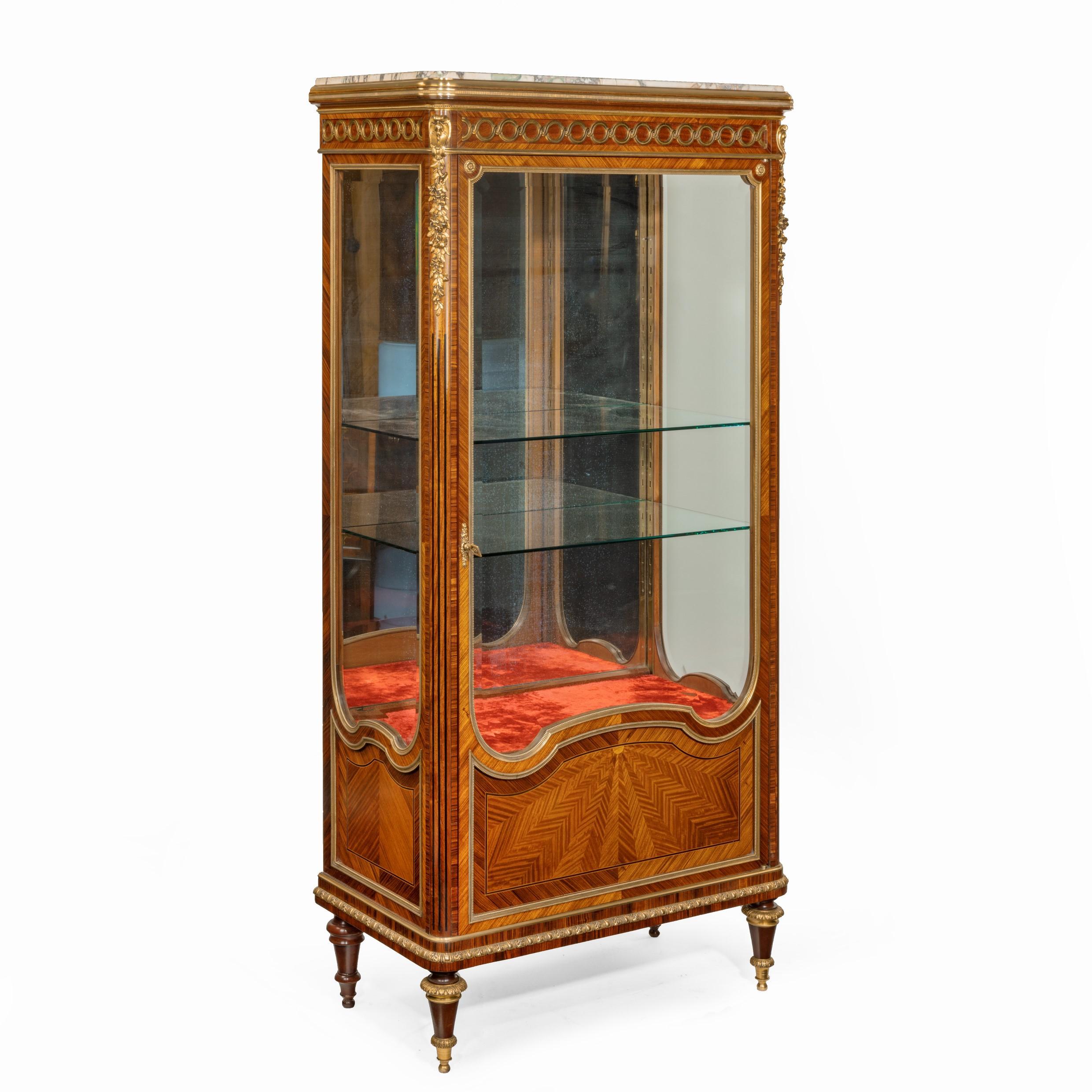 Kingwood Display Cabinet by Haentges Frères For Sale 1