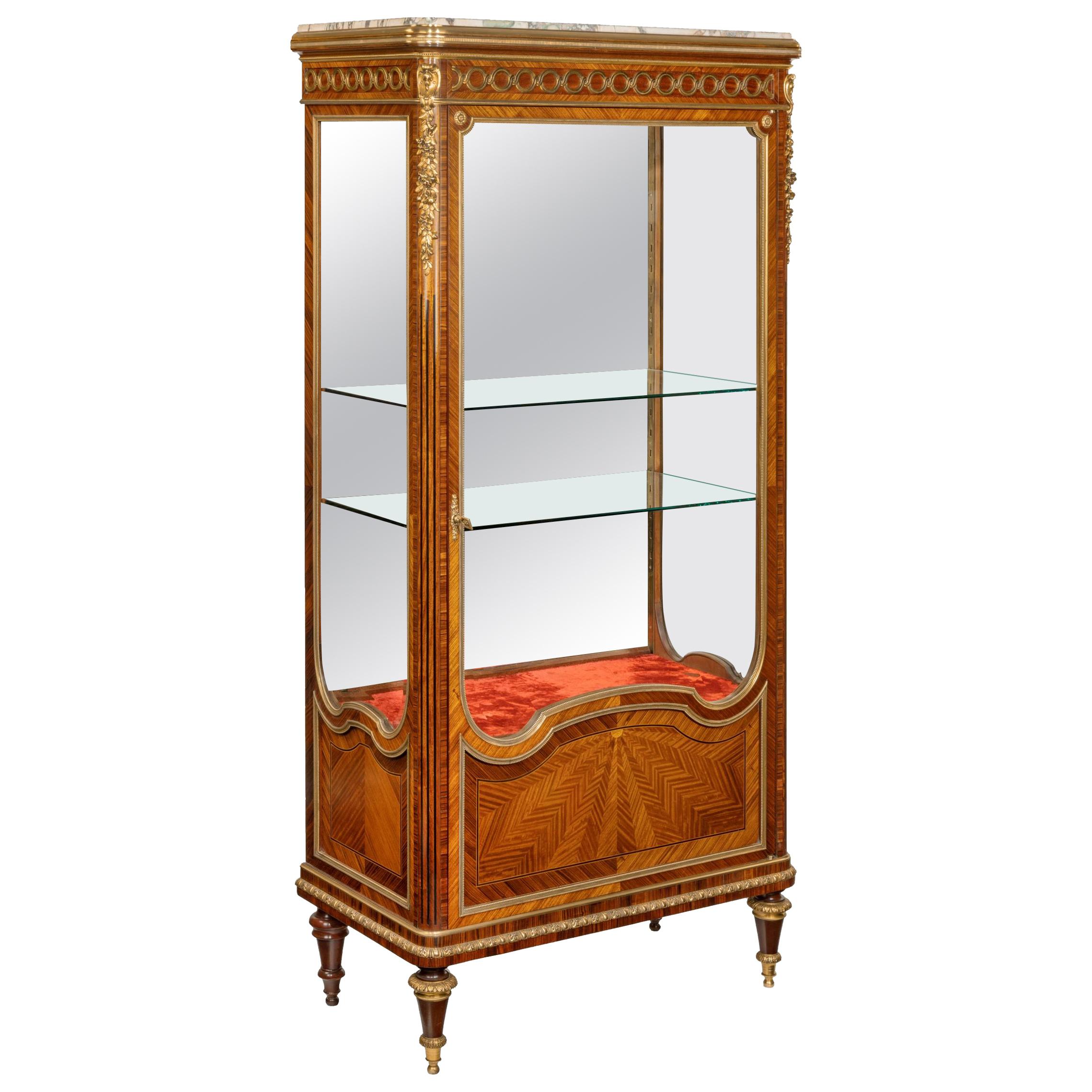 Kingwood Display Cabinet by Haentges Frères For Sale