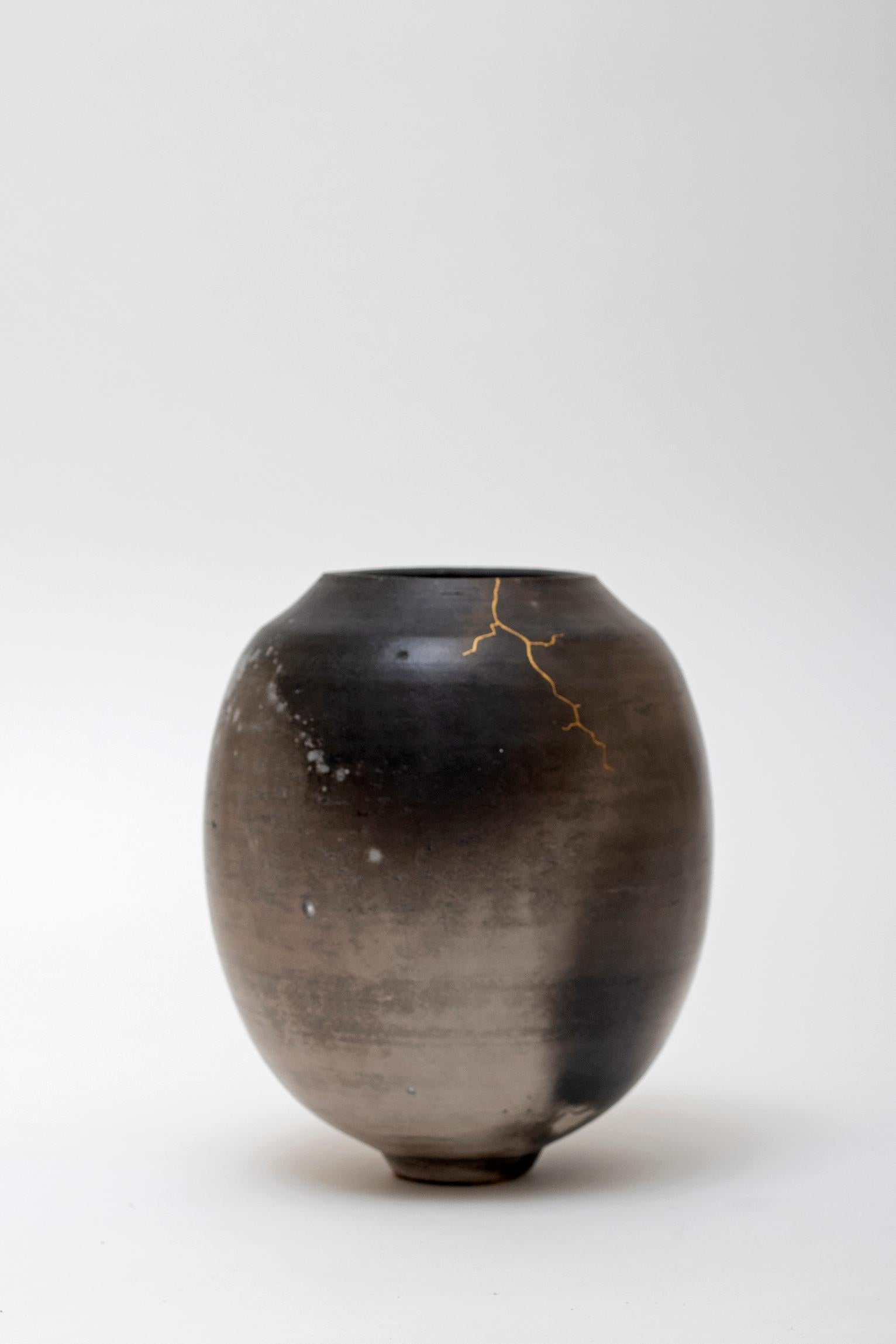 Gold Kintsugi Ceramic Vase by Karen Swami