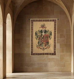 A Knight's Coat of Arms Tapestry - 3'3'' x 2'2''