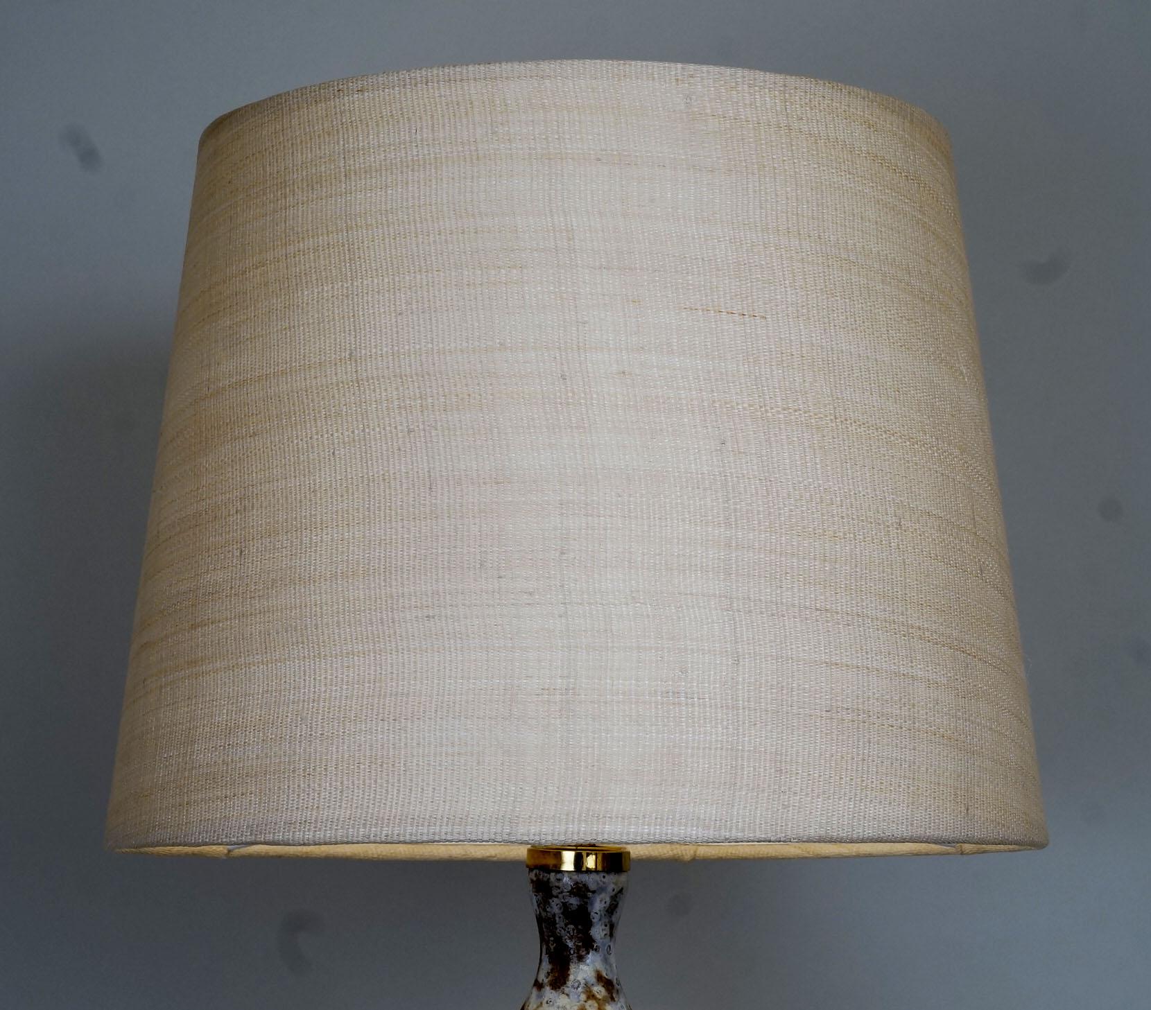 Glazed Kostenda Ceramic Table Lamp For Sale