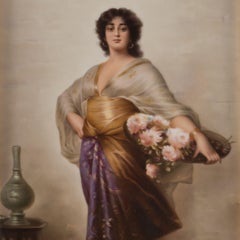 KPM Porcelain Plaque After Nathaniel Sichel