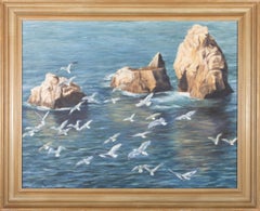 A. L. Slocock - 1993 Oil, A Flock of Seagulls